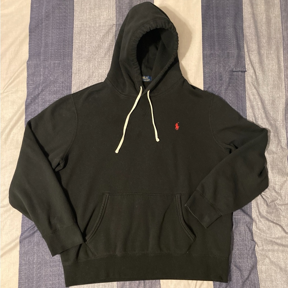 Polo Ralph Lauren Mens Hoodie Sz XL Black